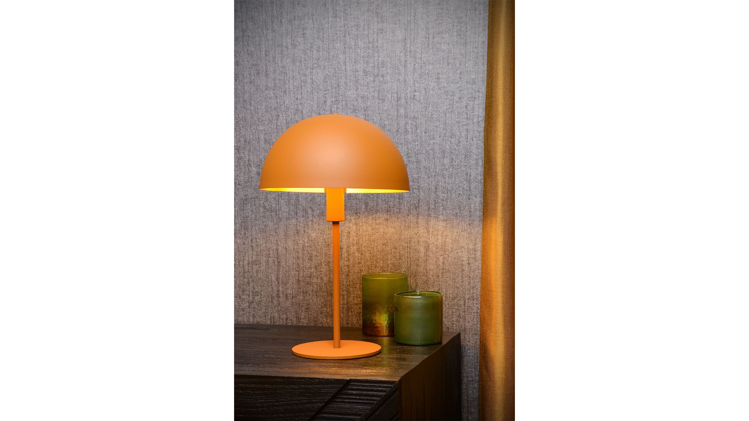 Tafellamp - okergeel Siemon B25 x D25 cm