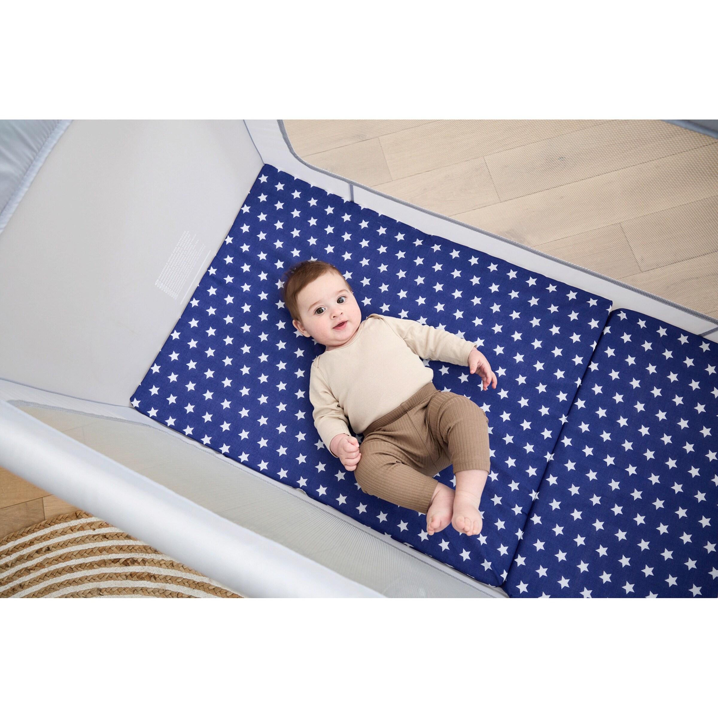 babycab Matratze für Reisebett, 60 x 120 cm blau