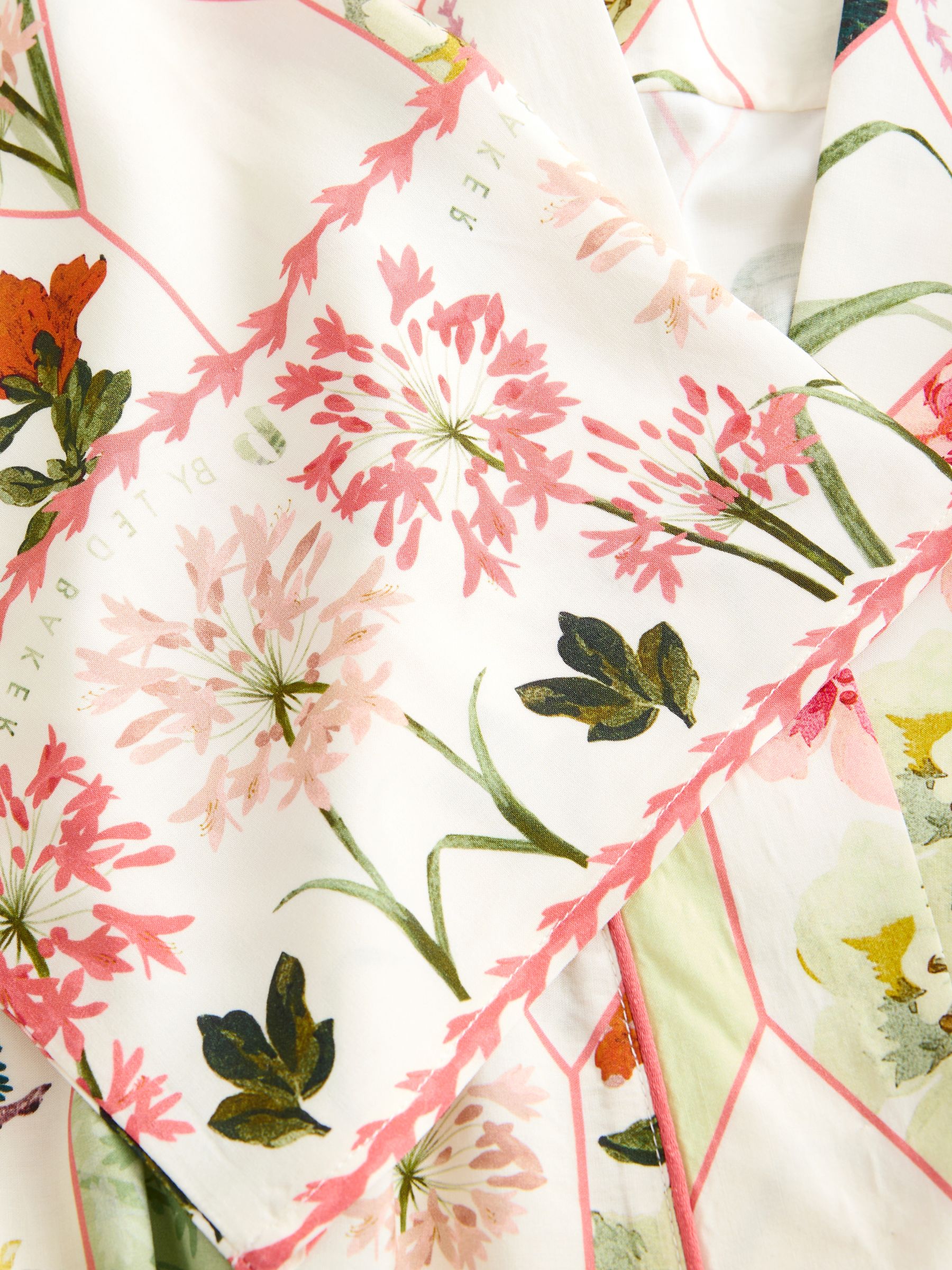 B by Ted Baker Ecru Floral Print Woven Robe