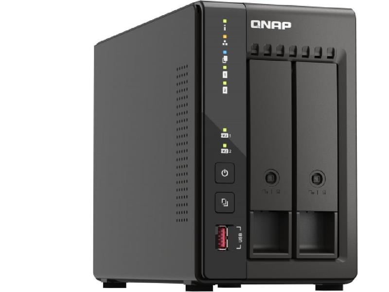 QNAP NAS TS-253E-8G 2-bay NAS mit 2 Laufwerkschächten