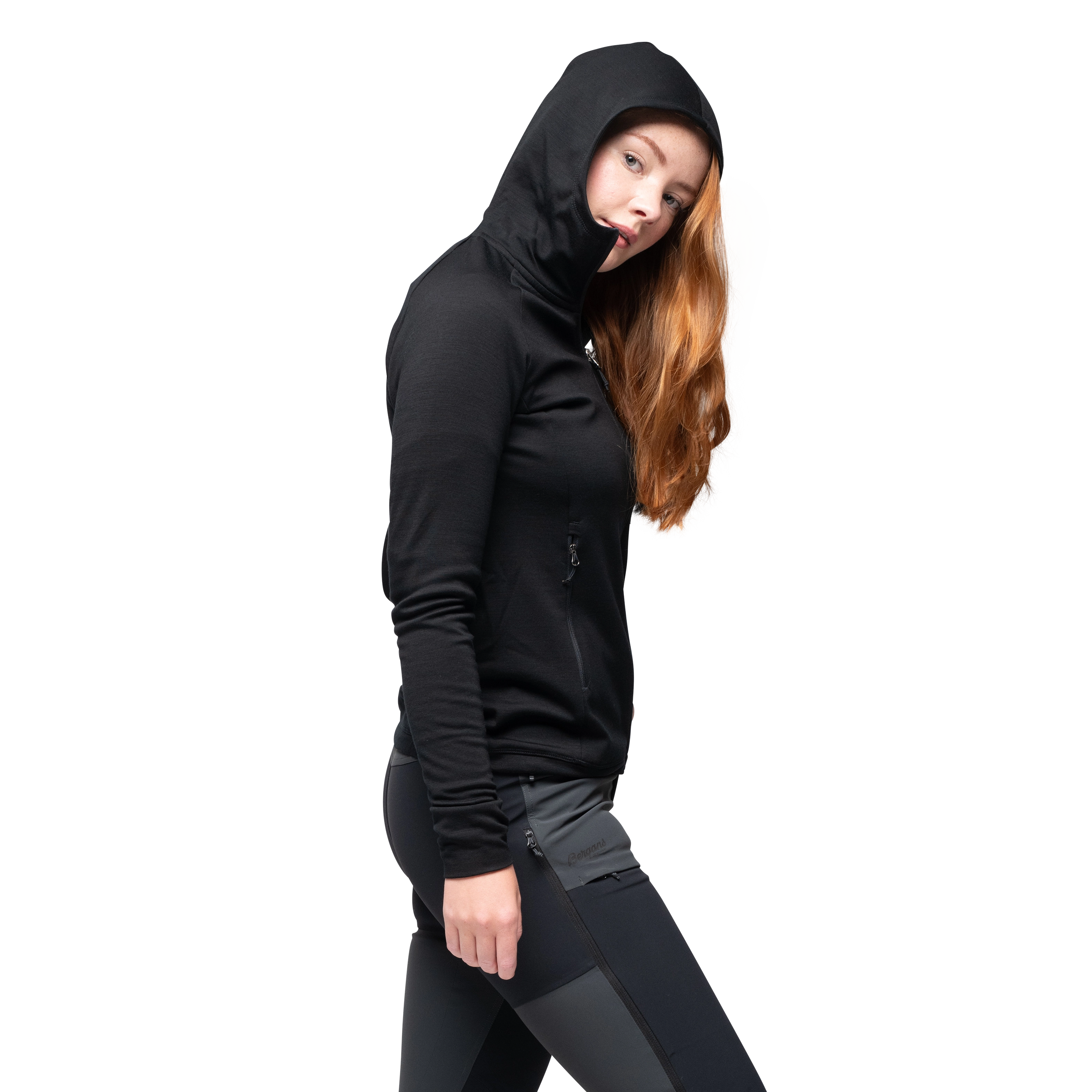 Ulstein Wool Hood W Jacket Black