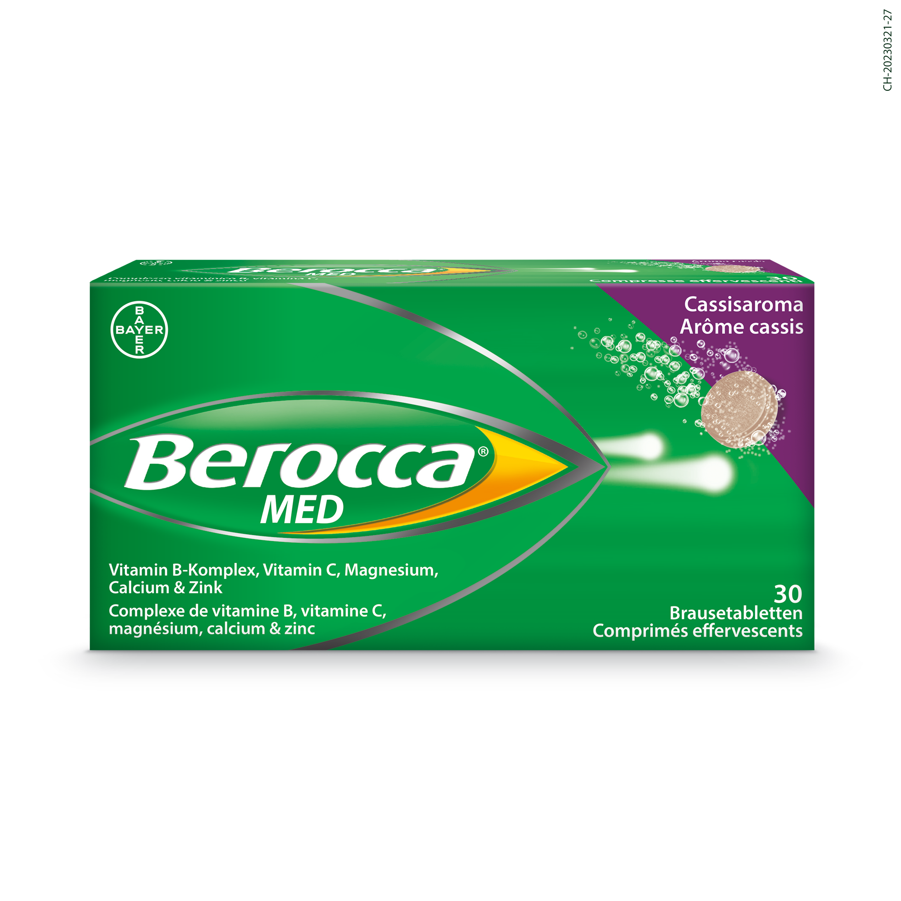 BEROCCA MED Brausetabl Cassisaroma Ds 30 Stk
