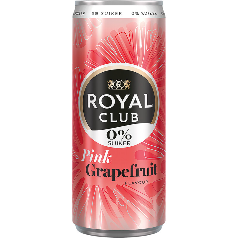 Royal Club Pink grapefruit 0% suiker