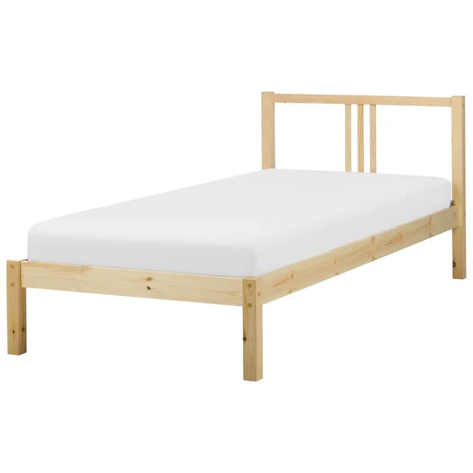 VANNES - Bed - Lichthout - 90 x 200 cm - Dennenhout
