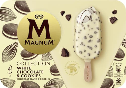 Magnum White Chocolates & Cookies 4x90ml