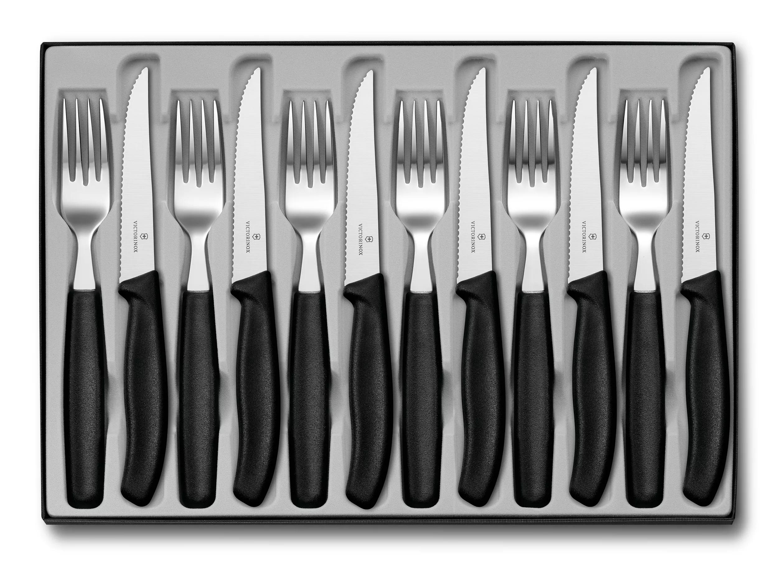 Swiss Classic Tafelbesteck, 12-teilig-schwarz