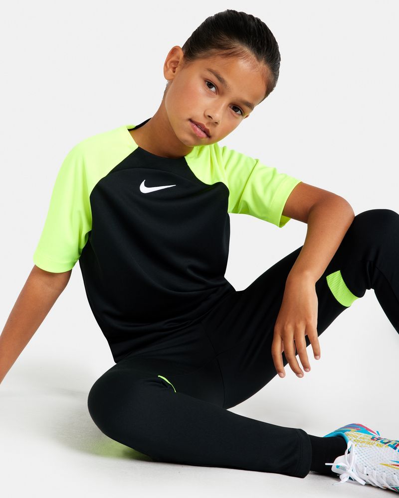 Maillot Nike Academy Pro Noir & Jaune Fluo pour enfant