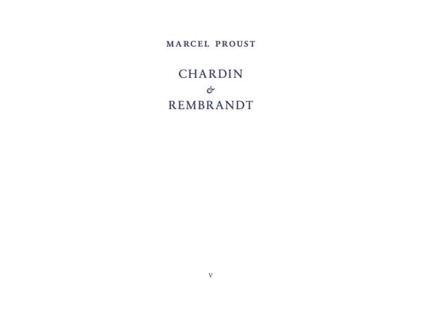 Chardin og Rembrandt | Marcel Proust | Språk: Dansk