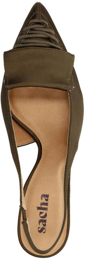 Sacha Dames Groene slingbacks