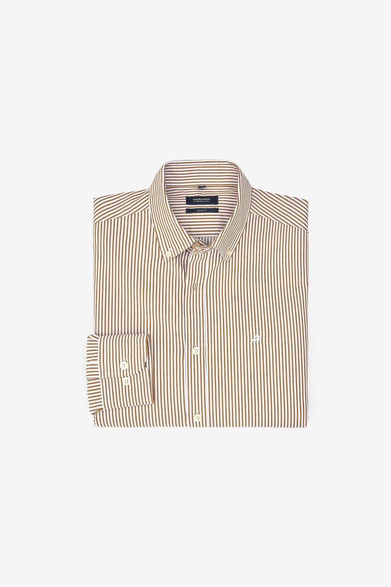 CAMISA ÀS RISCAS SLIM FIT