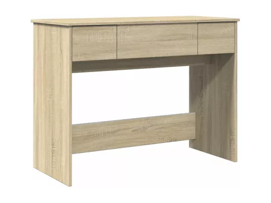 Coiffeuse avec miroir chêne sonoma 100x45x76 cm