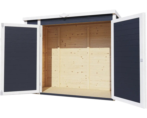 Tuinhuis/fietsenstalling/vuilnisbak Bertilo Multi-Box 3 200x82x163 cm antraciet