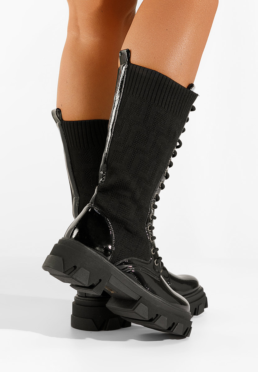 Bottines à lacets femme noirs Dorine