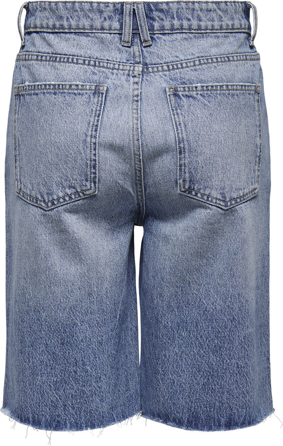 ONLY ONLCARO HW LONG RW SHORTS AZG31 DNM Blå