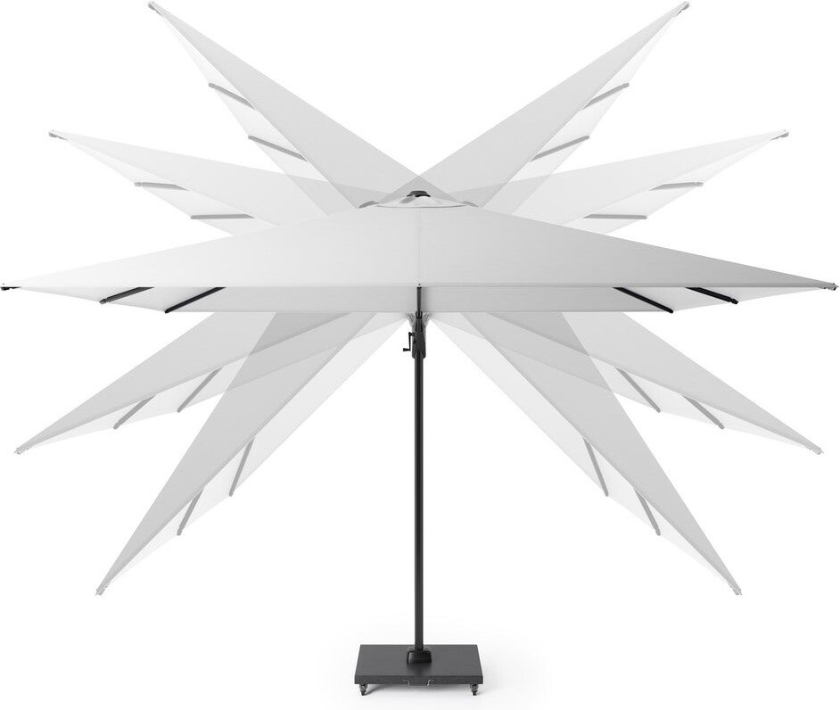 Platinum Outdoorable zweefparasol Challenger zwart 50+UV 300 x 300 cm