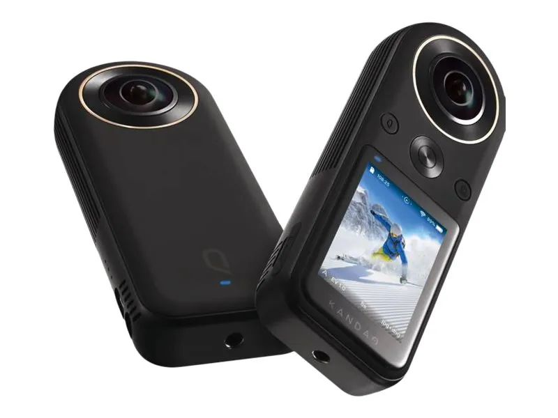 Kandao QooCam 8K Enterprise - 360° action-kamera - 8K / 30 fps - 20.0 MP - flash 64 GB - Wireless LAN - sort