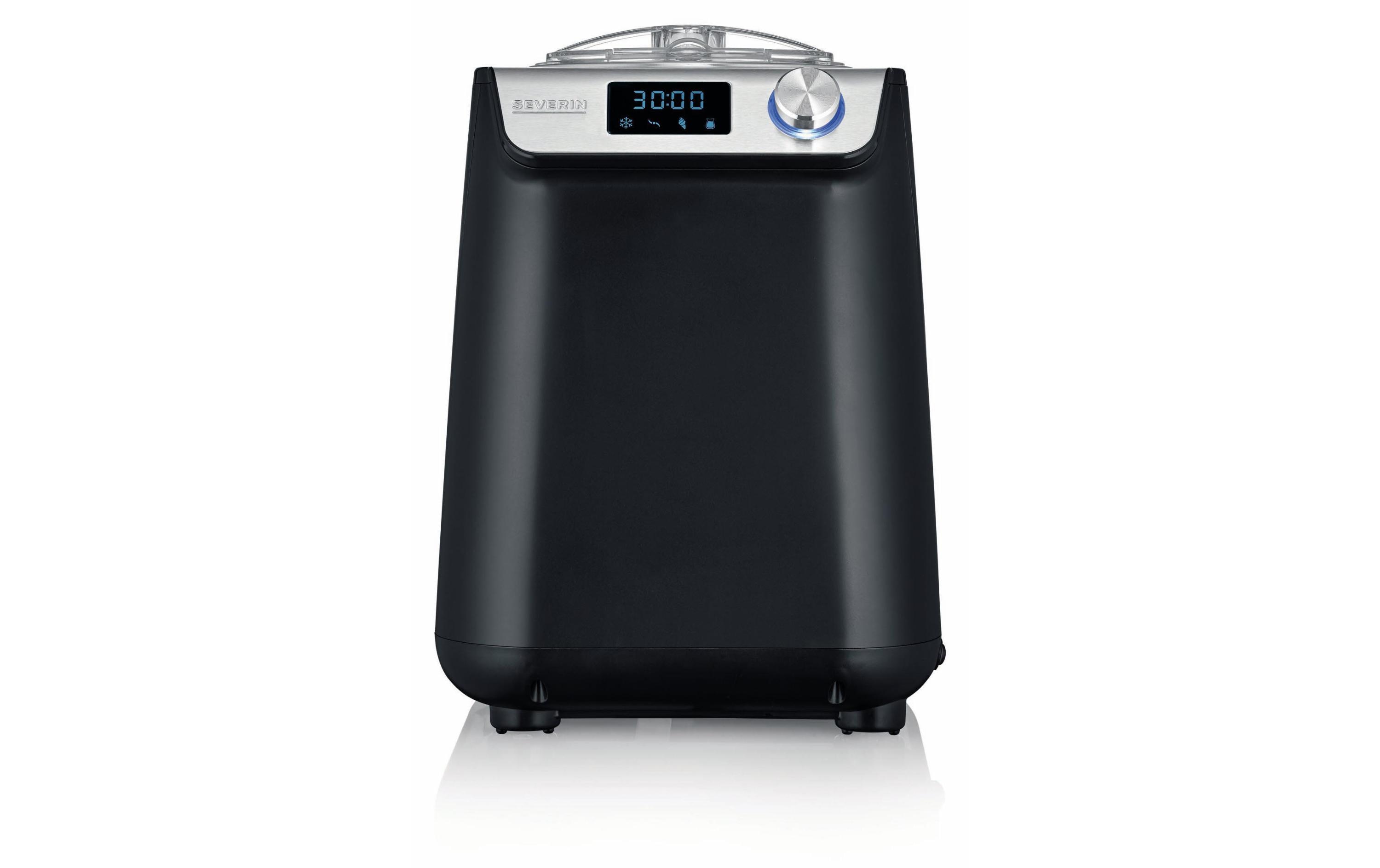 Glacemaschine EZ 7407 1.2 l, Schwarz/Silber<br>Kompakte Eismaschine und Joghurtbereiter