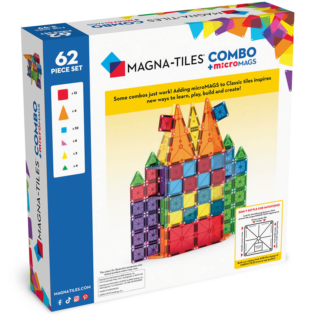 Magna-tiles magnetische tegels combo - 62st