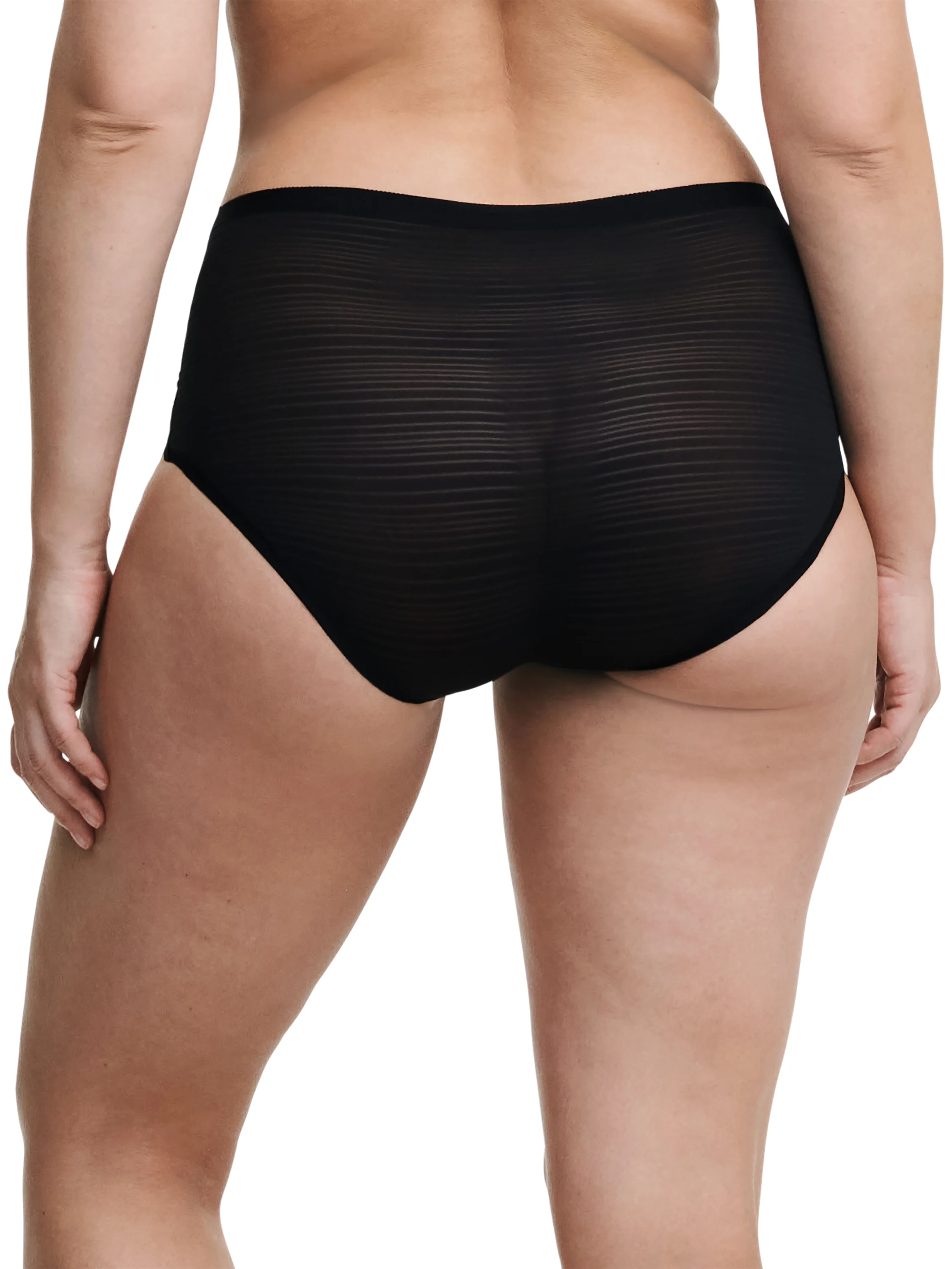 SOFTSTRETCH STRIPES - Culottes taille haute | Noir