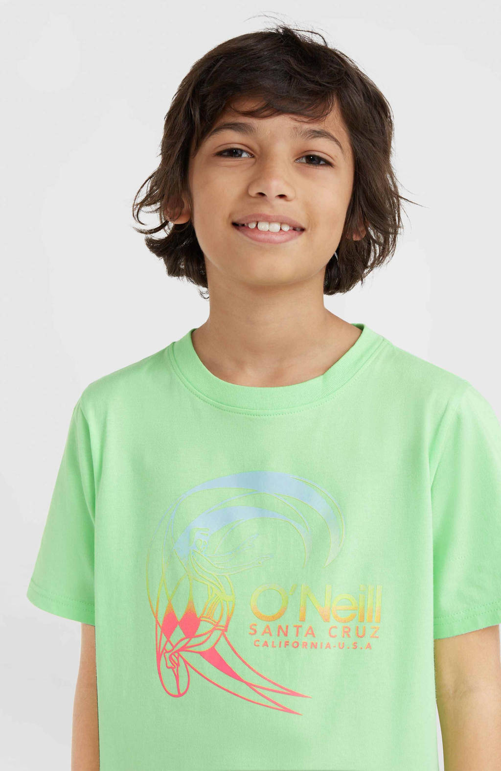 O'Neill T-shirt met printopdruk neon groen