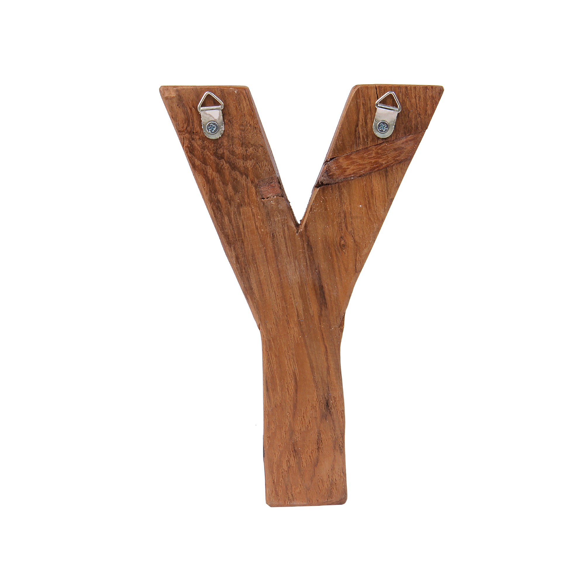 Holzbuchstabe 'Y', mehrfarbig, T 2,5 cm, B 13 cm, H 19 cm von fischer's lagerhaus