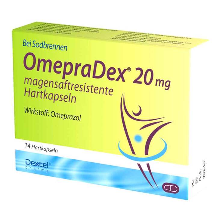 Omepradex 20 mg magensaftresistente Hartkapseln, 14 St