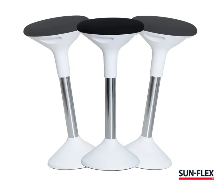 Kontorstol SUN-FLEX® Active hvid - ergonomisk ståstol