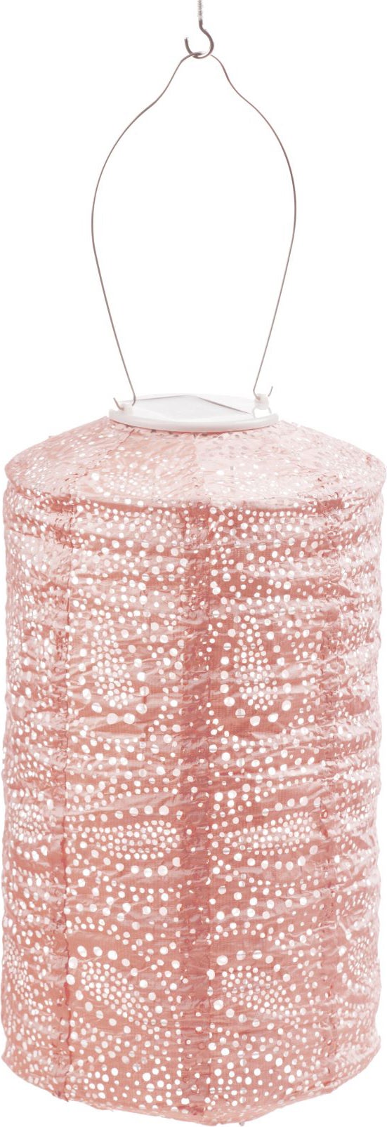Lumiz solar lampion Paisley roze D 18 H 33 cm