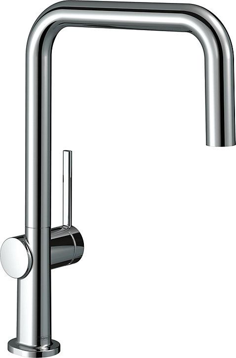 Mitigeur de cuisine chromé Hansgrohe Talis M54 bec carré