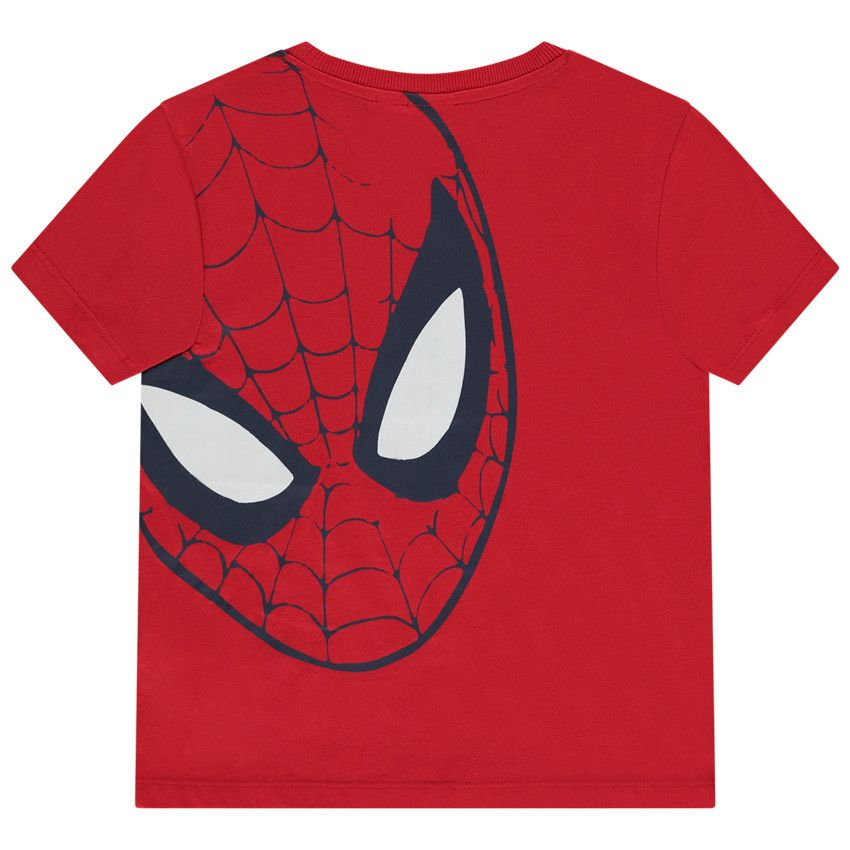 T-shirt manches courtes prints Spider-Man Marvel pour garçon - Rouge