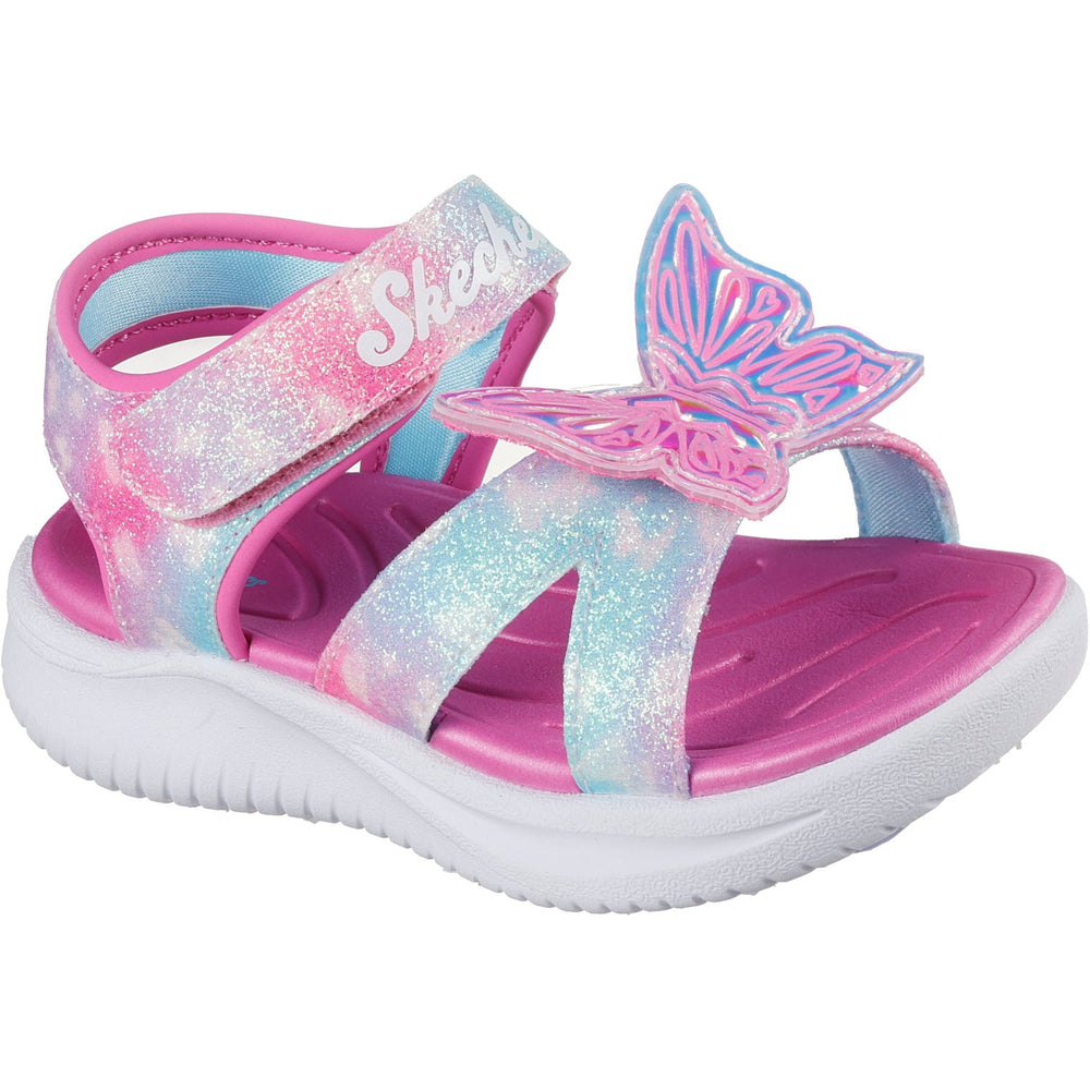 Køb Skechers Pink S Lights - Jumpsters Sandal – Butterfly Brights