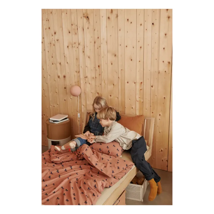 Liewood Parure de lit en coton bio | Horses/Dark rosetta