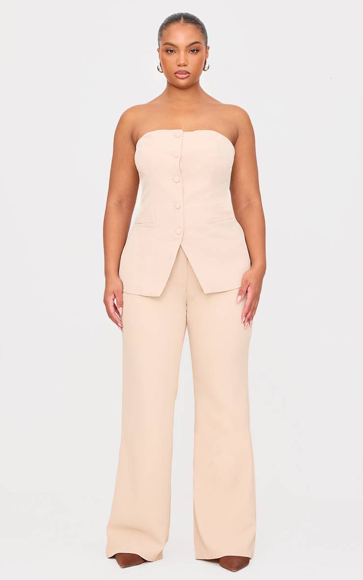Gilet Bandeau Boutonné Grande Taille