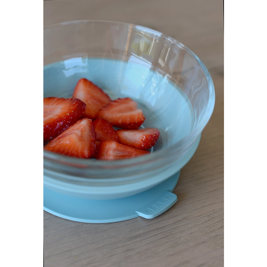 BEABA® Geschenkset Glas-Geschirr blau ab dem 6. Monat