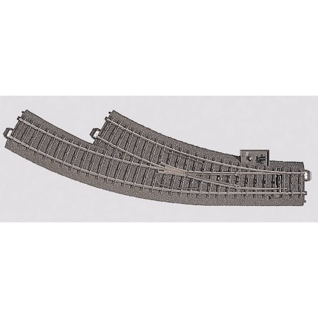 H0 Märklin C-spor (med ballast) 24672 Kurvesporskifte,
