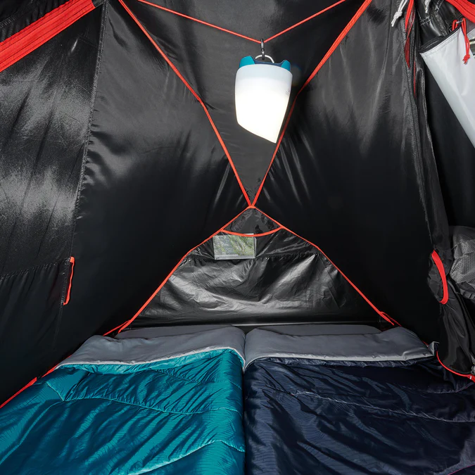 Decathlon Quechua - Barraca de Camping Quechua 2 Second Easy Fresh & Preta Impermeável Pop Up para 2 Pessoas