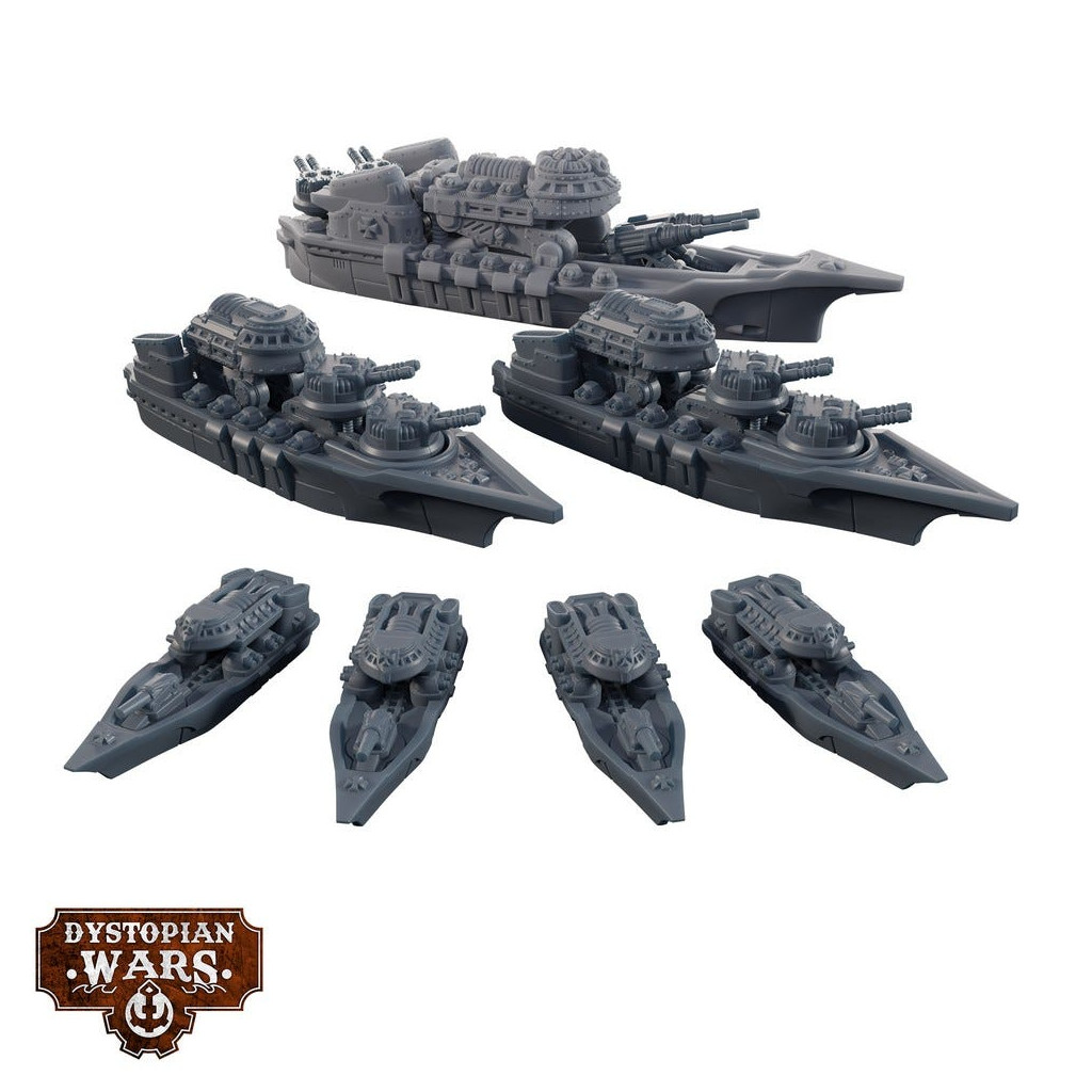 Dystopian Wars: Elector Battlefleet Set