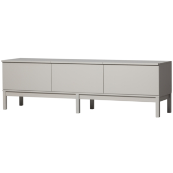 WOOOD TV-meubel Klink mist grijs grenenhout 200x46 cm
