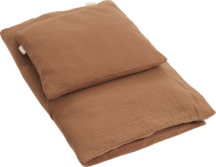 by KlipKlap Sengetøj baby Camel brown
