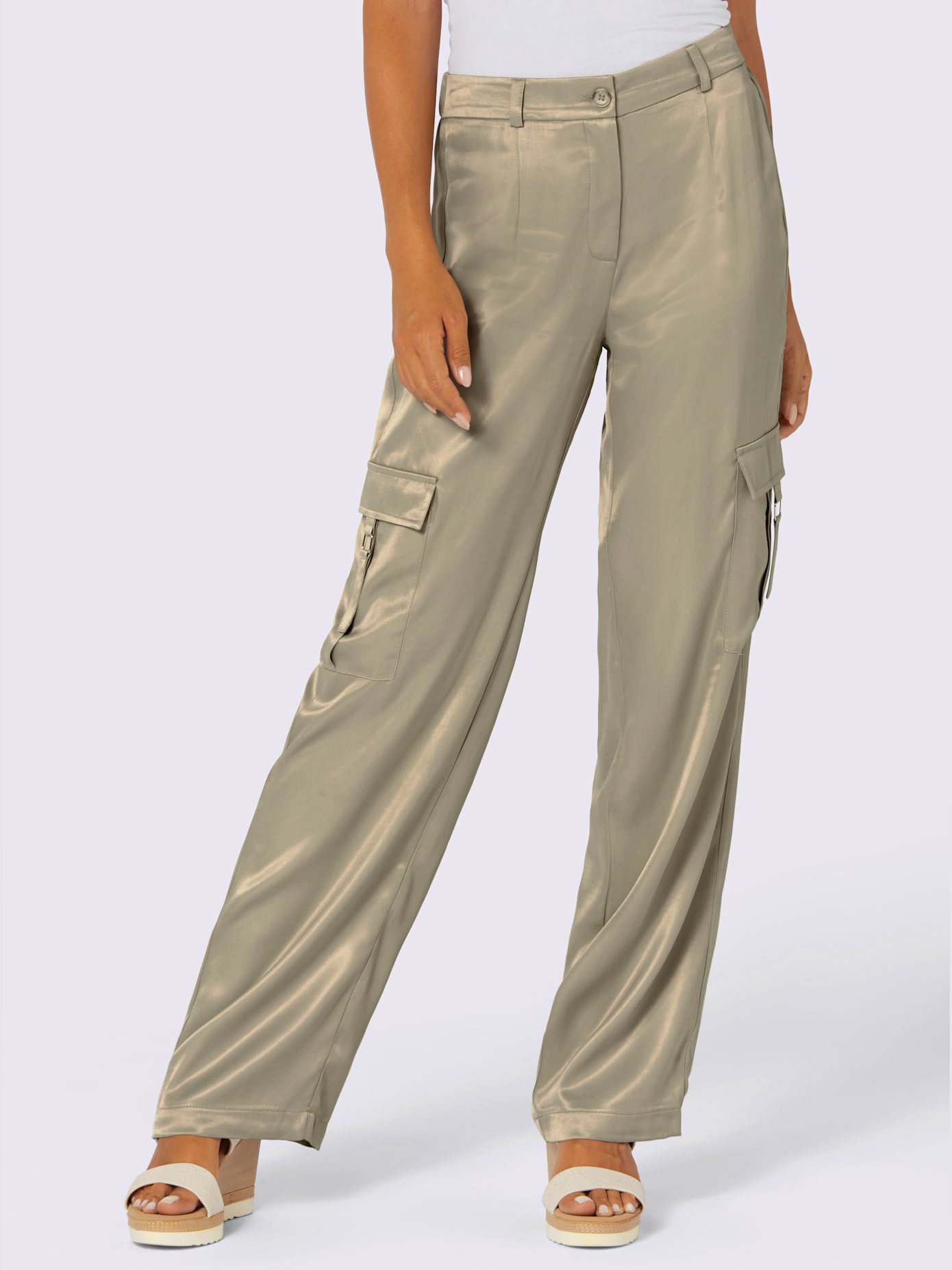 Pantalon brillance satinée