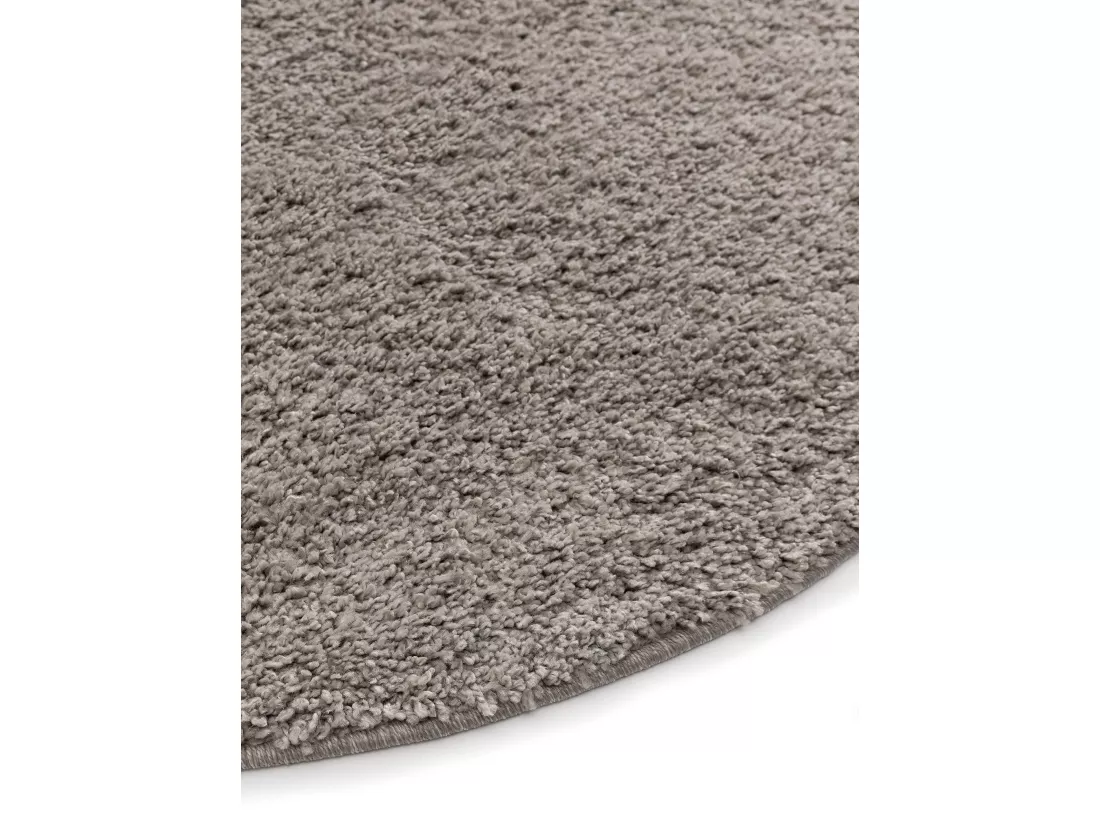 Tapis à poils longs Soho Gris clair ø 80 cm rond