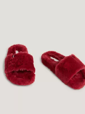 Chinelo de pele sintética