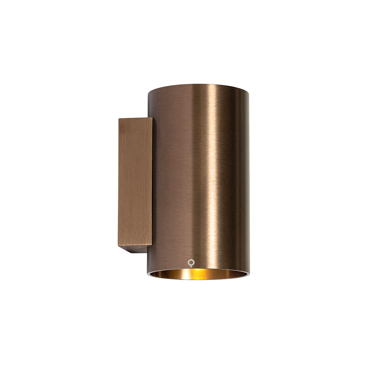 Moderne wandlamp donkerbrons rond 2-lichts - Sandy
