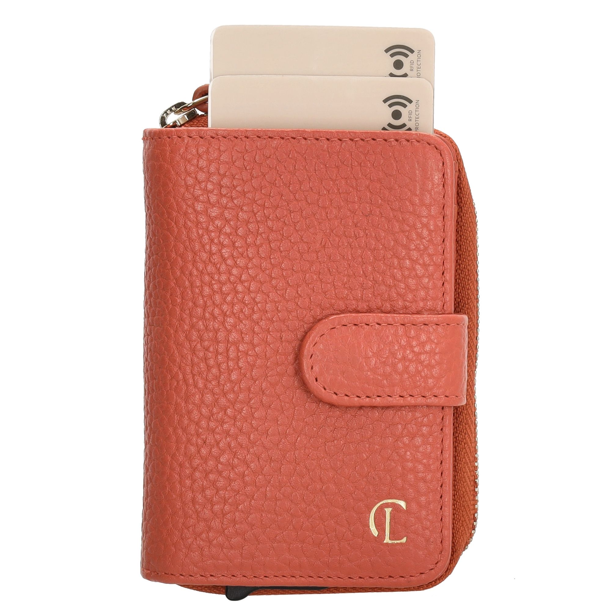 Charm London Washington Creditcard Etui Rits Oranje