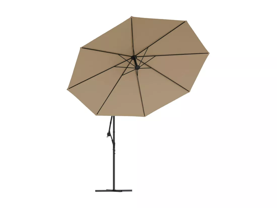 Parasol meuble de jardin métal argentée 02_0008655