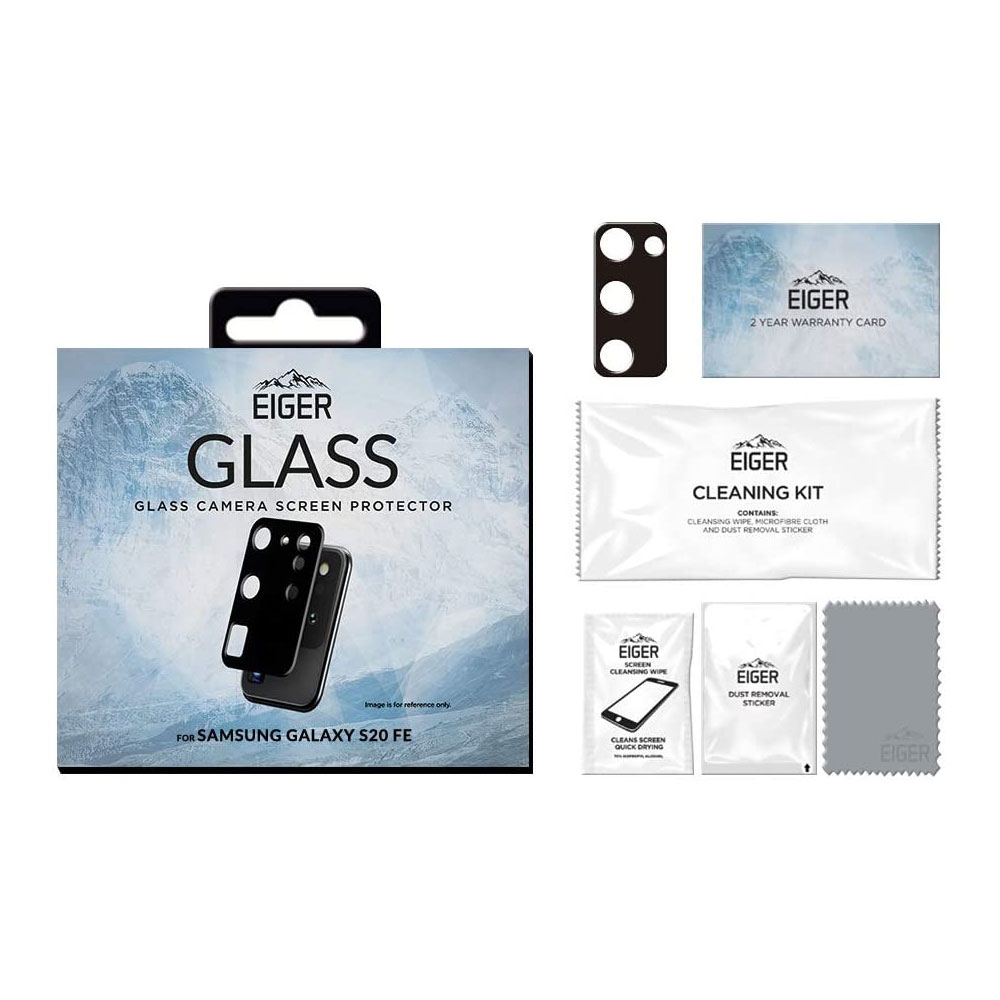 Samsung Galaxy S20 FE / S20 FE 5G Kamera 3D Panzer Glas (EGSP00716) - Schwarz