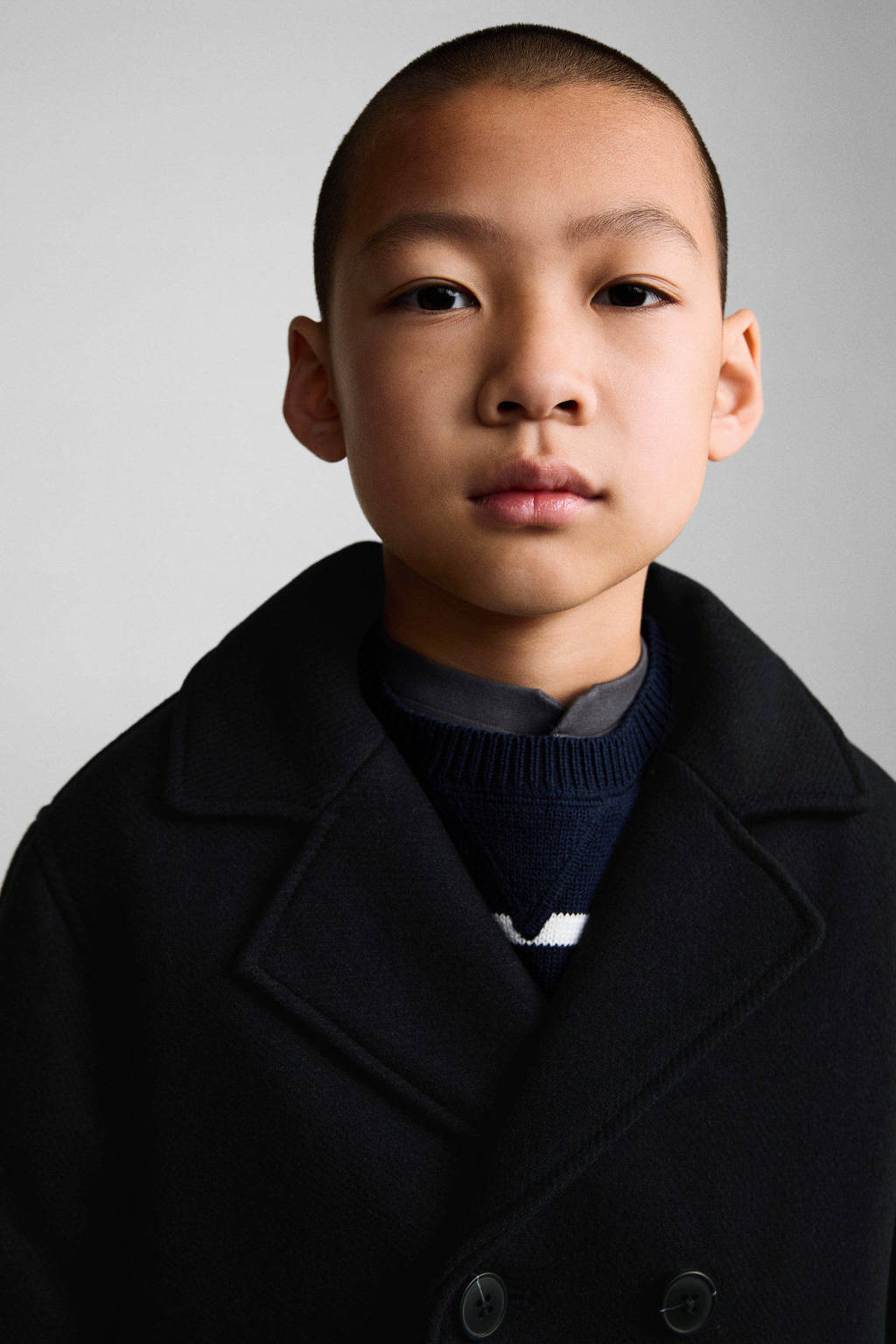 Mango Kids gewatteerde jas marine