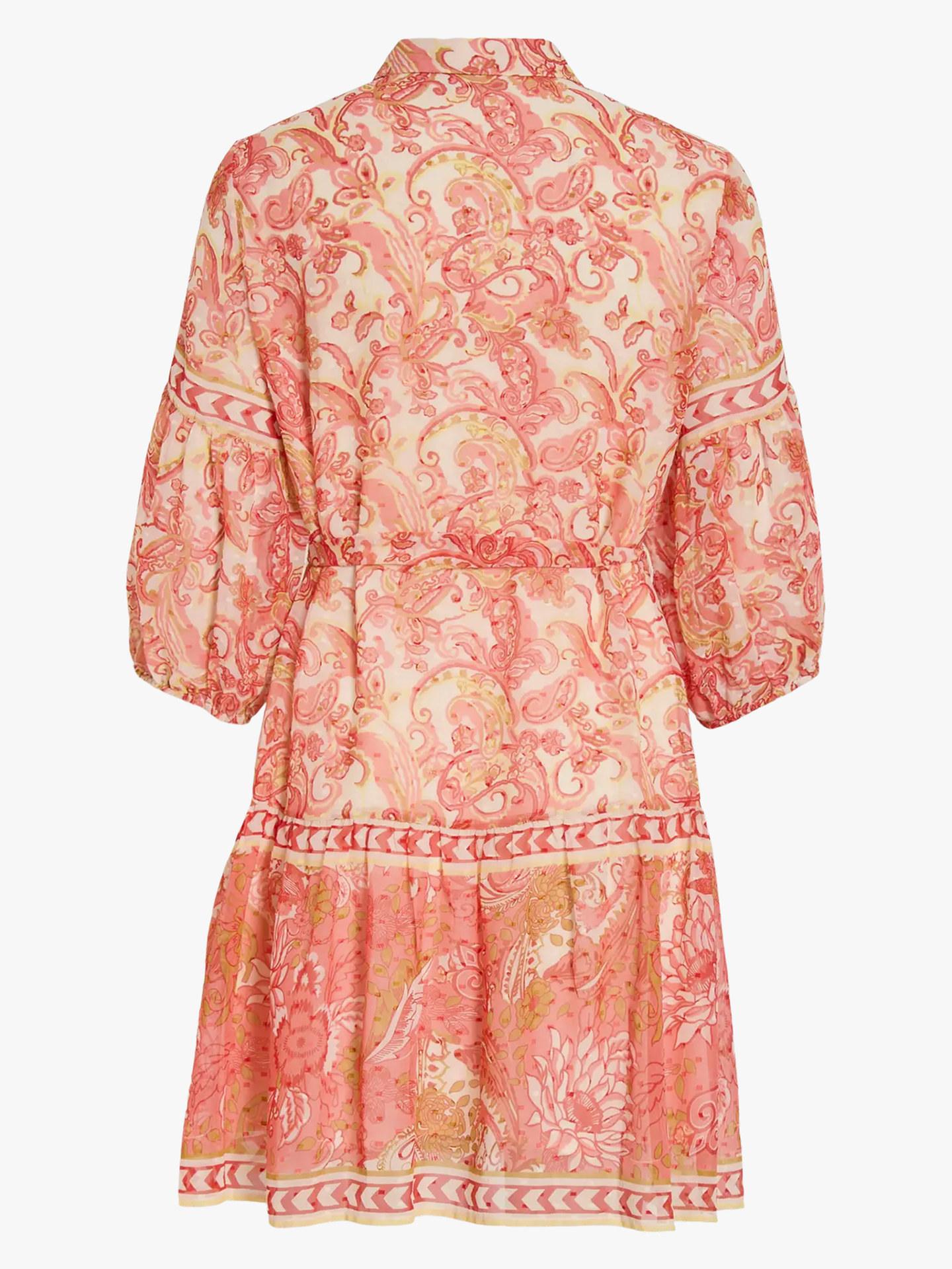 Praya V-Neck Printed Short Dress
