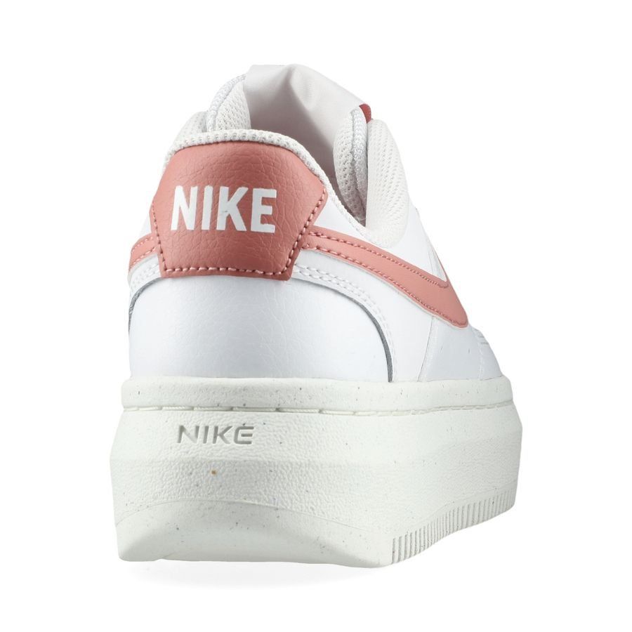 Nike Chaussures Court Vision Alta - Blanc/Red Stardust/Blanc Cassé Femme