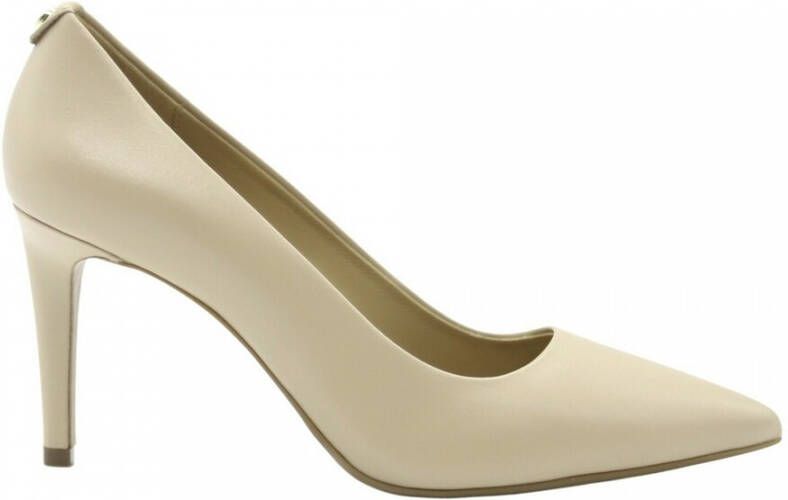 Michael Kors Alina Leren Décolleté in Blush Kleur Beige Dames